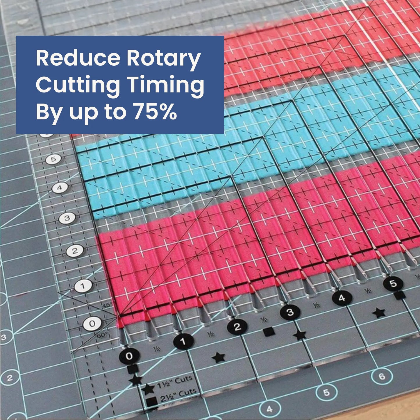 5 In 1 Quilting Ruler