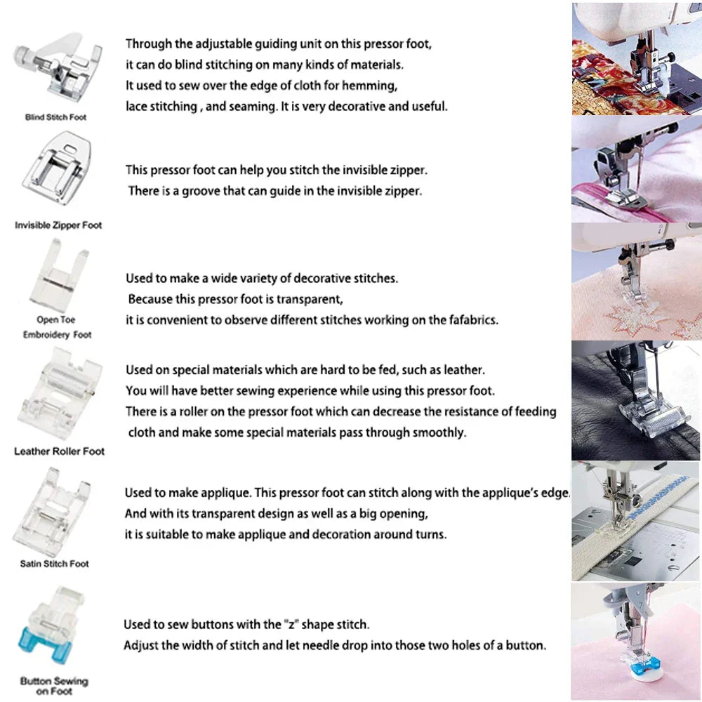 Sewing Machine Presser Foot Set