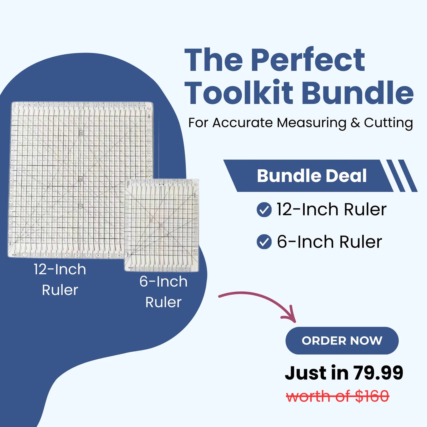 5 In 1 Quilting Ruler