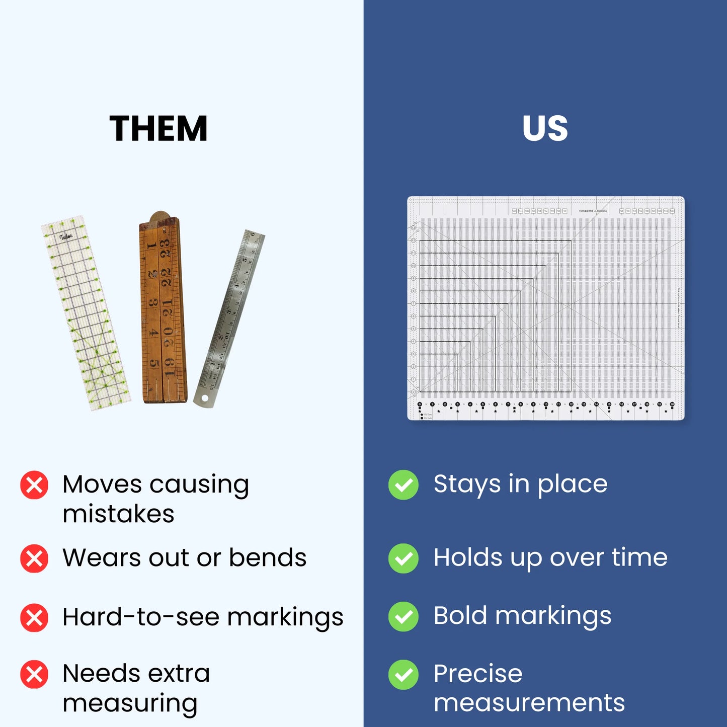 5 In 1 Quilting Ruler